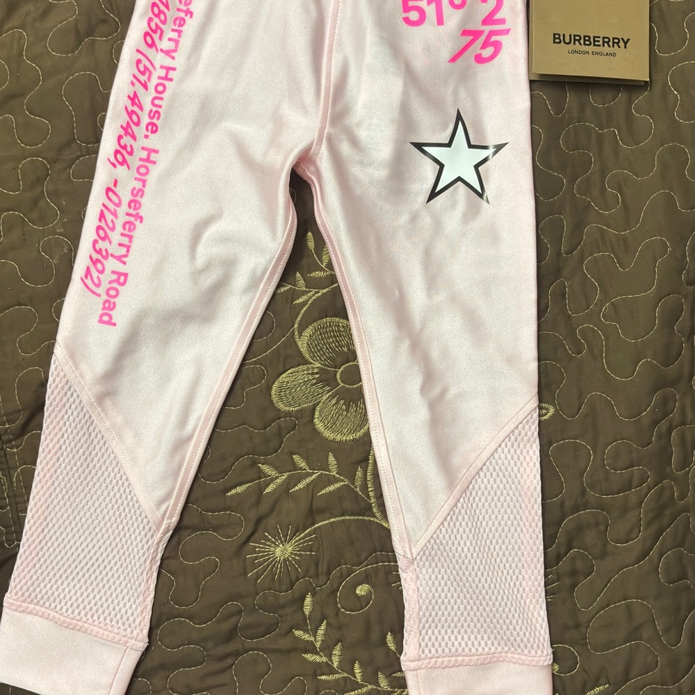 Burberry Pink Kids Leggings
